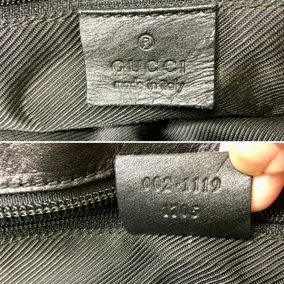 Authentic GUCVI black monogram canvas tote bag - Picture 9 of 16